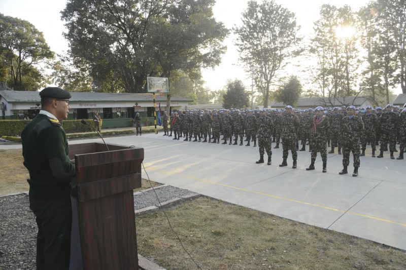 कंगोमा तैनाथ नेपाली शान्ति सैनिकहरुको अदलीबदली